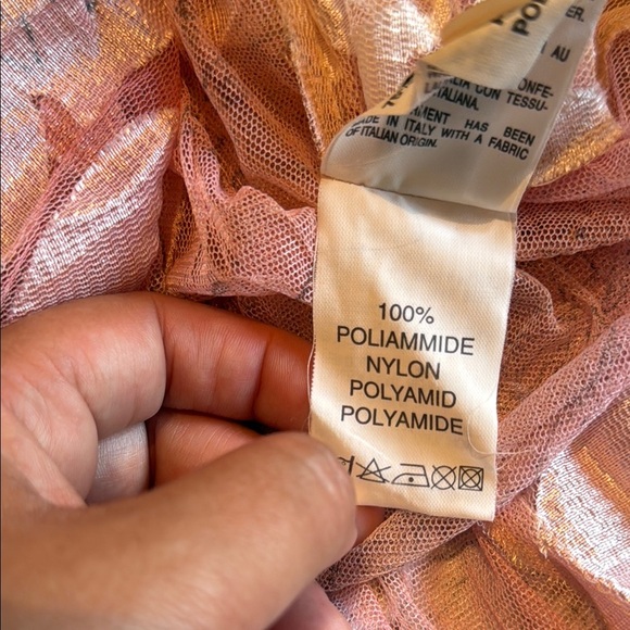 Teatro Dei Sogni by Beppe Bondi Gold and Cream Textured Robe size 14 - Picture 5 of 15